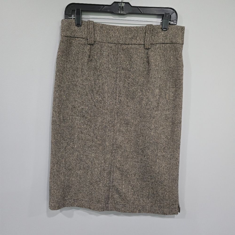 🐢 Zara Classic Wool and Silk Skirt.  Size 8/L - Picture 6 of 12